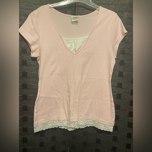 set of 4 Y2K Womens fashion bug shirts XL  blue, light pink, pink, brown Vintage - Picture 8 of 13